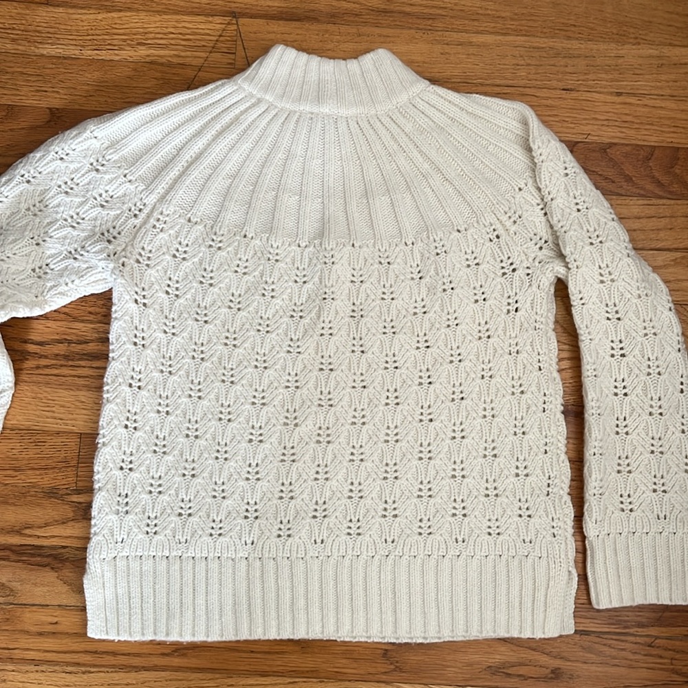 Madewell Stitch Mix Mock Neck Sweater - Picture 8 of 14